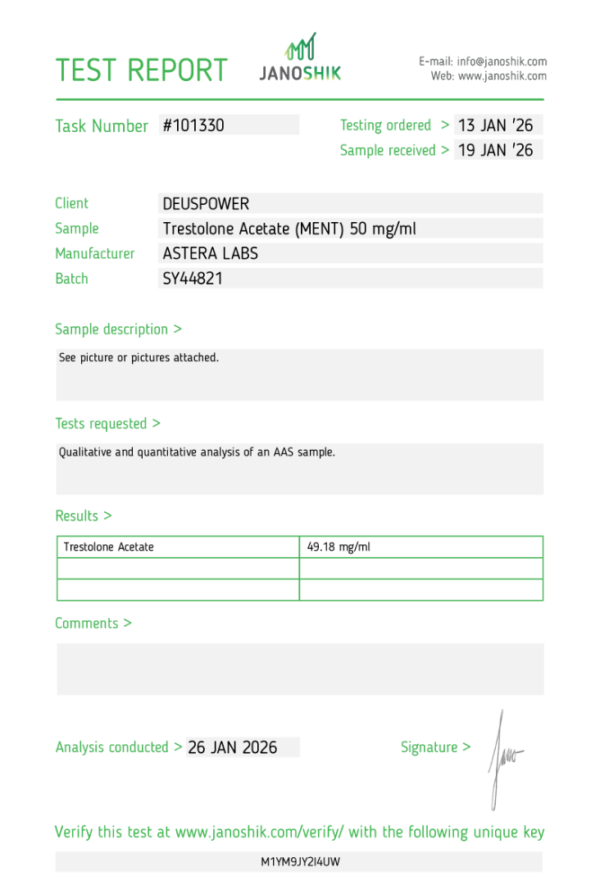 Trestolone Acetate (MENT)